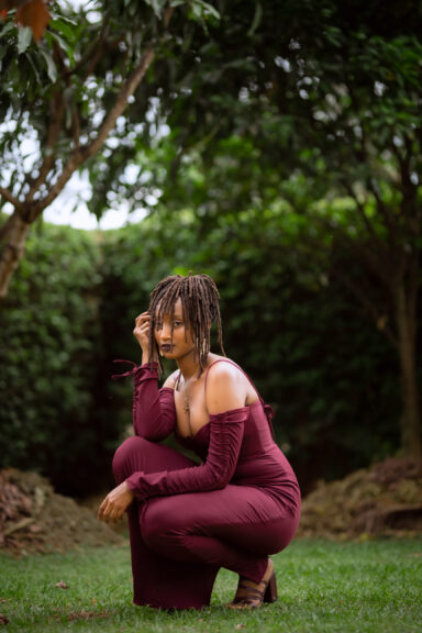 Wool maxi dress